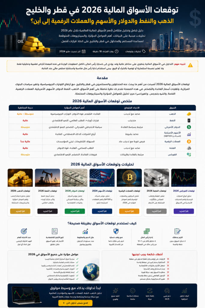 توقعات اسعار الذهب 2026 و 2027 و عام 2028 وعام 2029